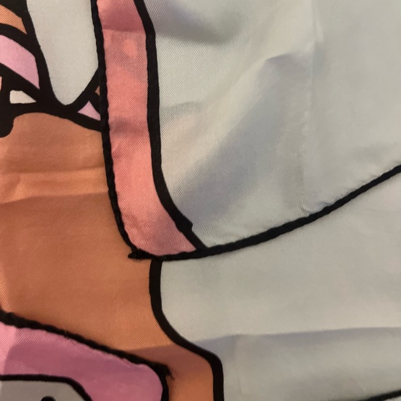 Vintage Peter Max Silk Self Portrait Print Scarf - Picture 6 of 7